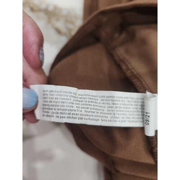 Eloquii Pants High Rise Brown Flare Leg Trouser Stretch Women's 16 - Picture 7 of 8